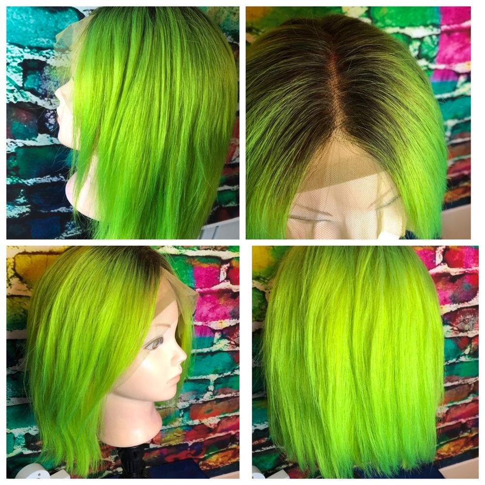 #013 lime green custom colored 10 inch